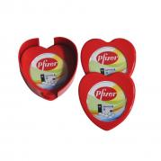 New Red Heart Shape Coaster Set of 6