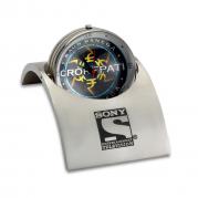 Globe photo & Logo clocks