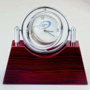 Globe photo & Logo clocks
