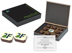 Premium Chocolates With Wooden Box ( 9 Chocolates )