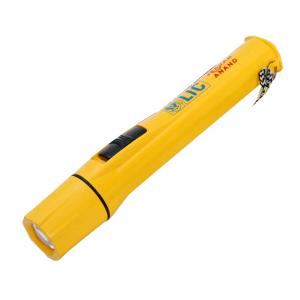 LED Torch Yellow, ( Rs.18.00 extra for Batteries)